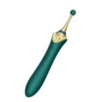 Мультифункціональний вібратор Zalo — Bess 2 Turquoise Green, 4 насадки, підігрів - Зображення 4
