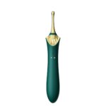 Мультифункціональний вібратор Zalo — Bess 2 Turquoise Green, 4 насадки, підігрів - Зображення 10