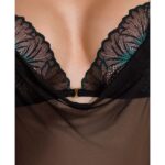 Сорочка Passion DELIENA CHEMISE S/M black, стрінги із заниженою талією - Зображення 5