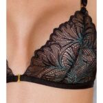 Комплект з відкритим доступом Passion DELIENA SET XXL/XXXL black, ліф, стрінги, пояс для панчіх - Зображення 6
