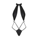 Боді-халтер з екошкіри Passion JANNIES BODY S/M black - Зображення 3