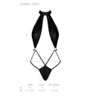 Боді-халтер з екошкіри Passion JANNIES BODY XXL/XXXL black - Зображення 5