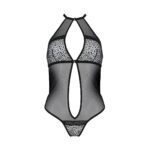 Сітчасте боді з мереживом на грудях Passion SATARA BODY S/M black - Зображення 3