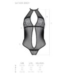 Сітчасте боді з мереживом на грудях Passion SATARA BODY XXL/XXXL red - Зображення 5