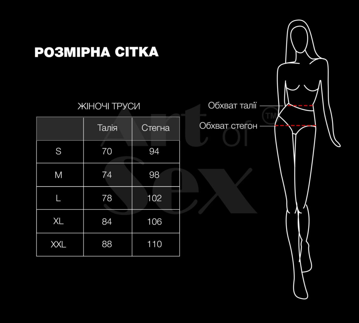 Жіночі трусики Art of Sex - Love Червоні розмір M - Зображення 4