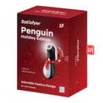 Вакуумний кліторальний стимулятор Satisfyer Penguin Holiday Edition, у шапочці та шарфі - Зображення 6