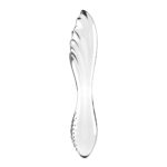 Двосторонній скляний дилдо Satisfyer Dazzling Crystal 1 Transparent, дуже міцний, без стопера - Зображення 3