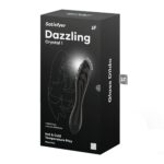 Двосторонній скляний дилдо Satisfyer Dazzling Crystal 1 Black, дуже міцний, без стопера - Зображення 5