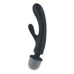 Вібратор-кролик з вібромасажером Satisfyer Triple Lover Grey, 3 мотори - Зображення 2