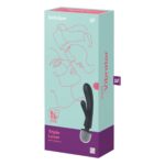 Вібратор-кролик з вібромасажером Satisfyer Triple Lover Grey, 3 мотори - Зображення 6