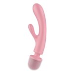 Вібратор-кролик з вібромасажером Satisfyer Triple Lover Pink, 3 мотори - Зображення 2