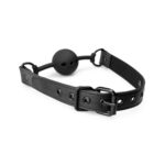 Повітропроникний кляп Bedroom Fantasies: Breathable Silicone Ball Gag, чорний - Зображення 2