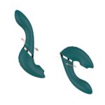 Багатофункціональний вібратор з вакуумною стимуляцією Swan The Monarch Teal - Зображення 5