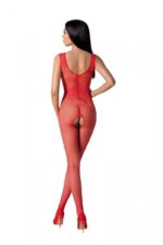 Бодістокінг з крилами Passion BS098 One Size, red, середня сітка, відкритий доступ - Зображення 2