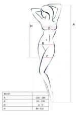 Напівпрозора мінісукня Passion BS101 One Size, white, рукава-мітенки - Зображення 5