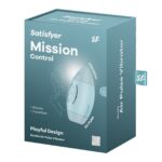 Вакуумний стимулятор з вібрацією Satisfyer Mission Control Blue, 2 незалежні мотори - Зображення 6
