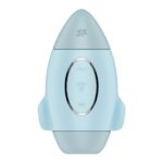 Вакуумний стимулятор з вібрацією Satisfyer Mission Control Blue, 2 незалежні мотори - Зображення 2