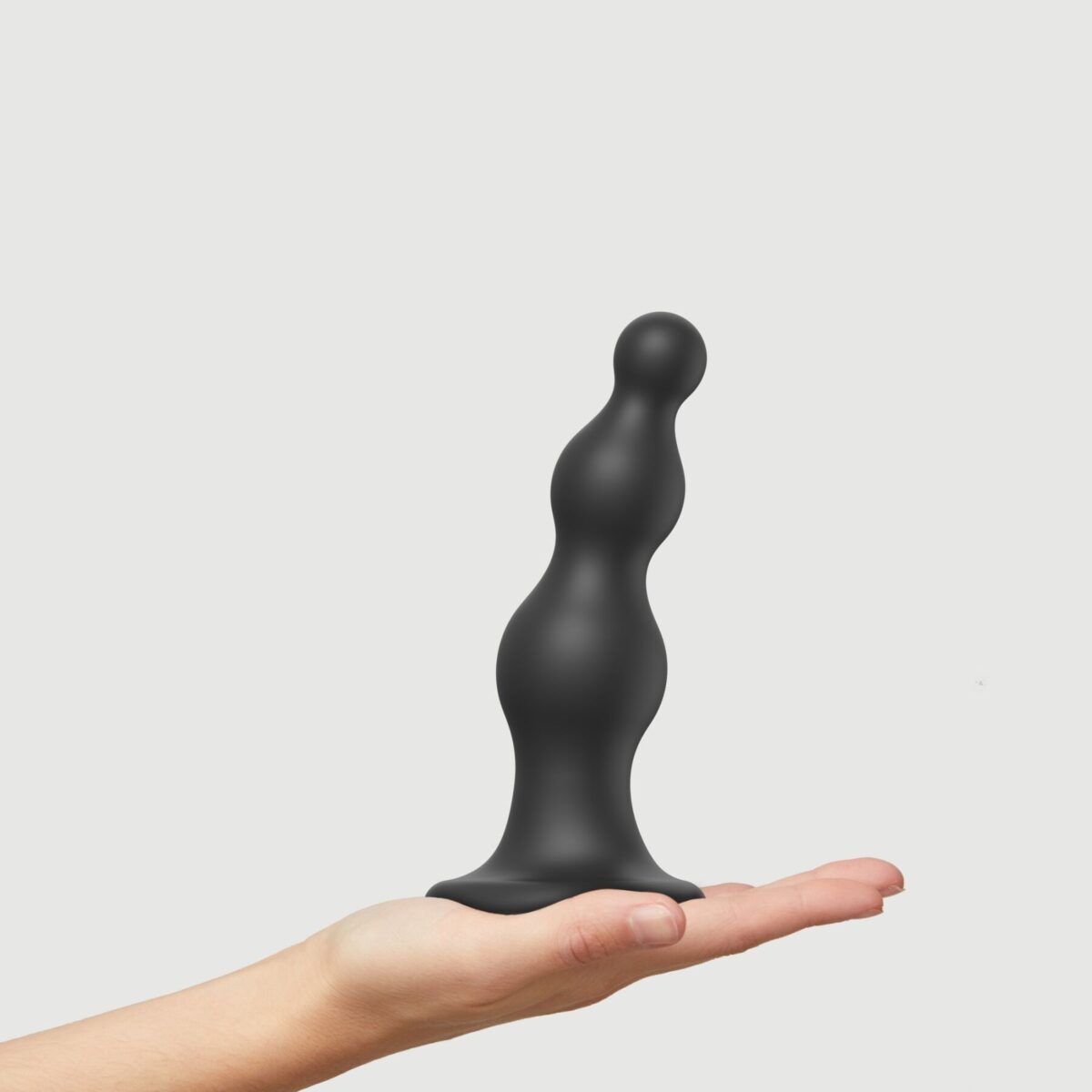 Насадка для страпона Strap-On-Me Dildo Plug Beads Black L - Зображення 2