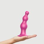 Насадка для страпона Strap-On-Me Dildo Plug Beads Framboise Metallic XL - Зображення 2