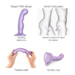 Насадка для страпона Strap-On-Me Dildo Plug P&G Lilas Metallic XXL - Зображення 3