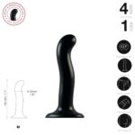 Насадка для страпона Strap-On-Me P&G-Spot Dildo, силикон, размер M - Зображення 3