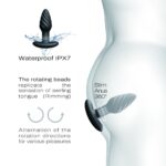 Анальна пробка з вібрацією та перлинним масажем Dorcel Spin Plug, макс. діам. 3,8 см, пульт ДК - Зображення 3