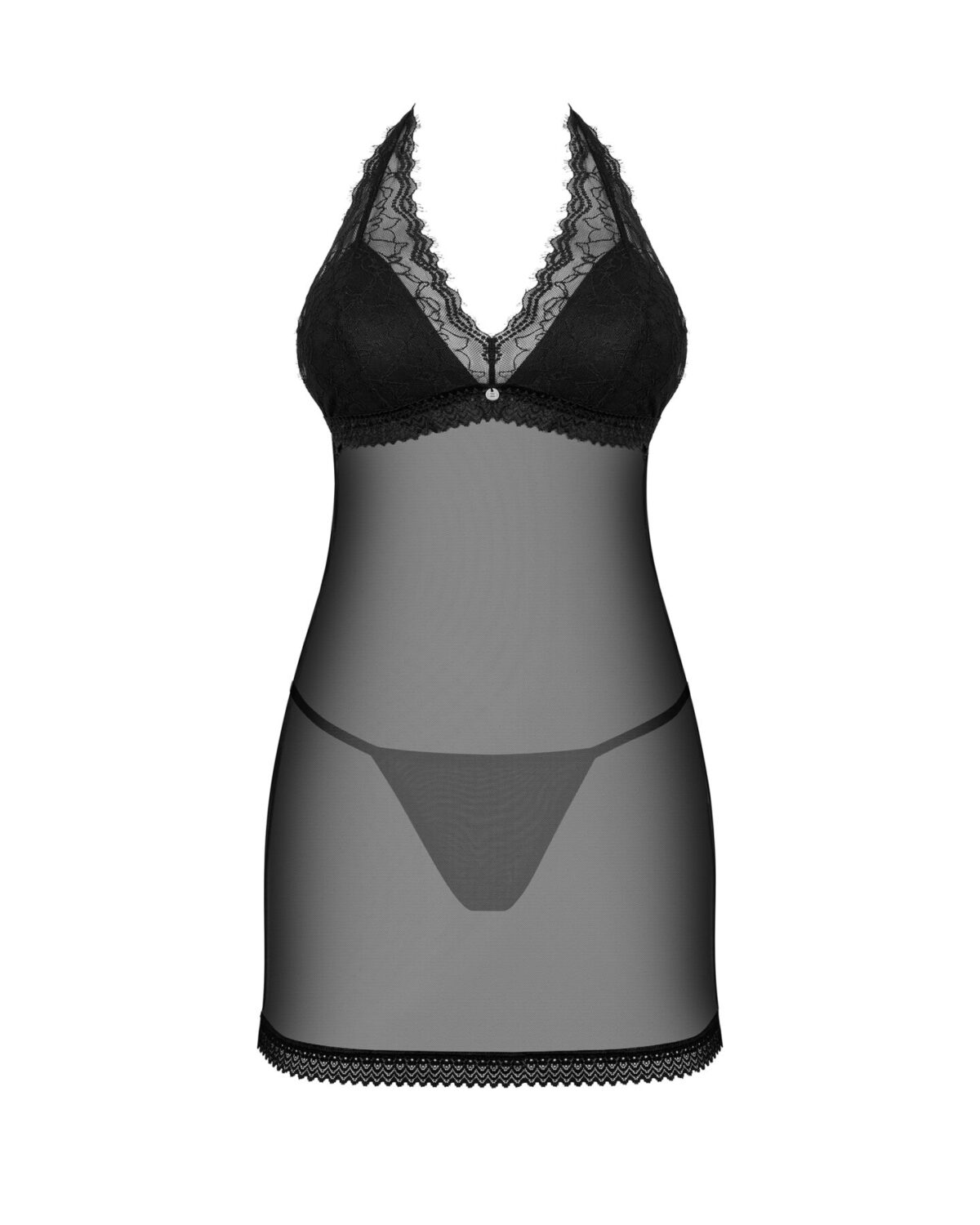Пеньюар Obsessive Medilla chemise & thong XS/S - Зображення 3