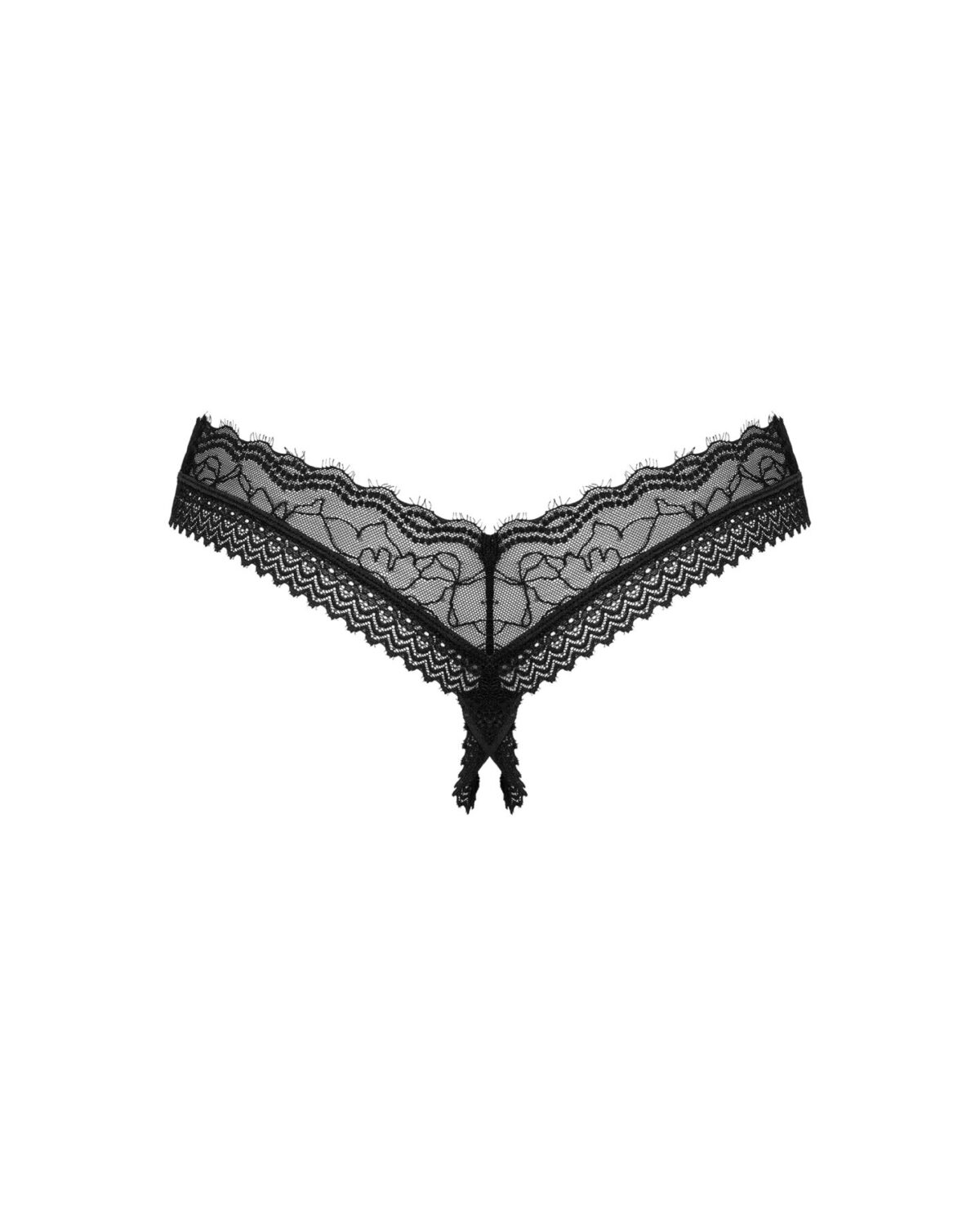 Трусики Obsessive Medilla crotchless thong XL/2XL - Зображення 4