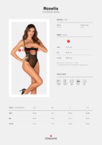 Боді Obsessive Roxelia crotchless teddy M/L - Зображення 5