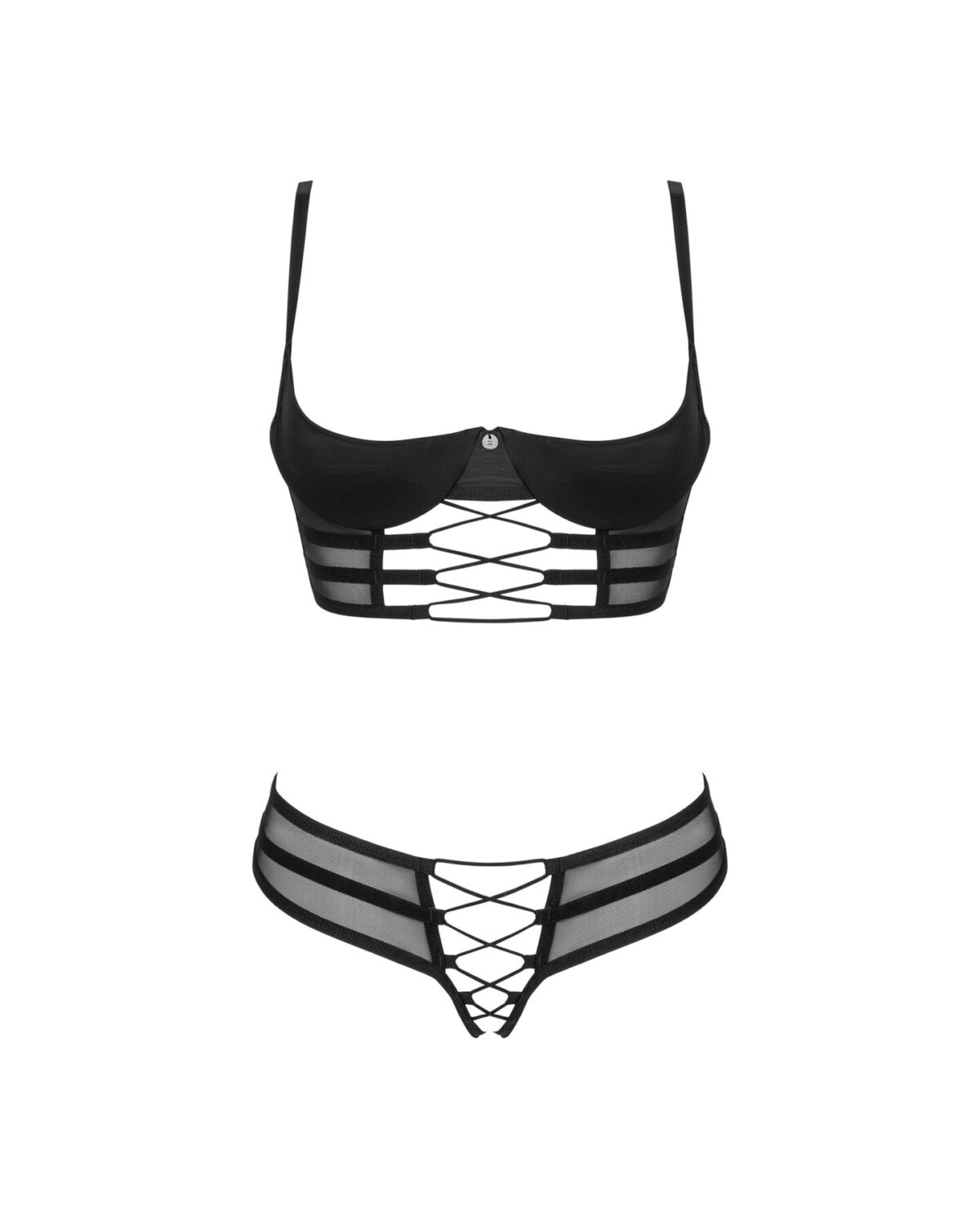 Комплект Obsessive Roxelia 2-pcs crotchless set M/L - Зображення 3