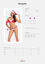 Комплект Obsessive Santastic 3-pcs set L/XL - Зображення 5