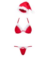 Комплект Obsessive Santastic 3-pcs set L/XL - Зображення 3