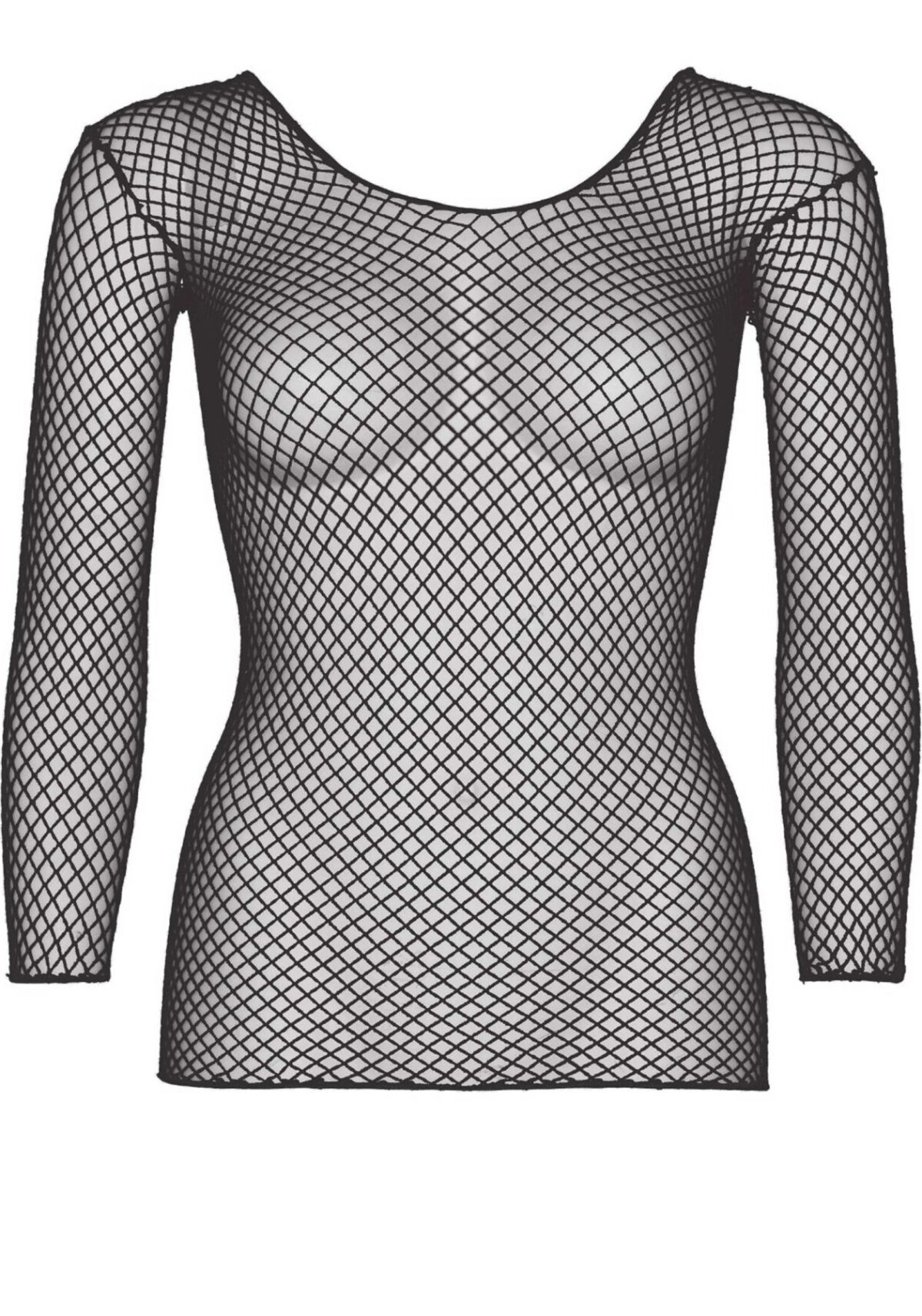 Сітчастий топ Leg Avenue Long Sleeves T-Shiets Black, One Size - Зображення 3