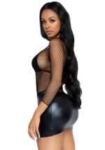 Сітчастий топ Leg Avenue Long Sleeves T-Shiets Black, One Size - Зображення 4