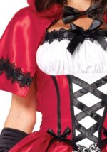 Еротичний костюм Червоної шапочки Leg Avenue Gothic Red Riding Hood S, сукня, накидка - Зображення 3