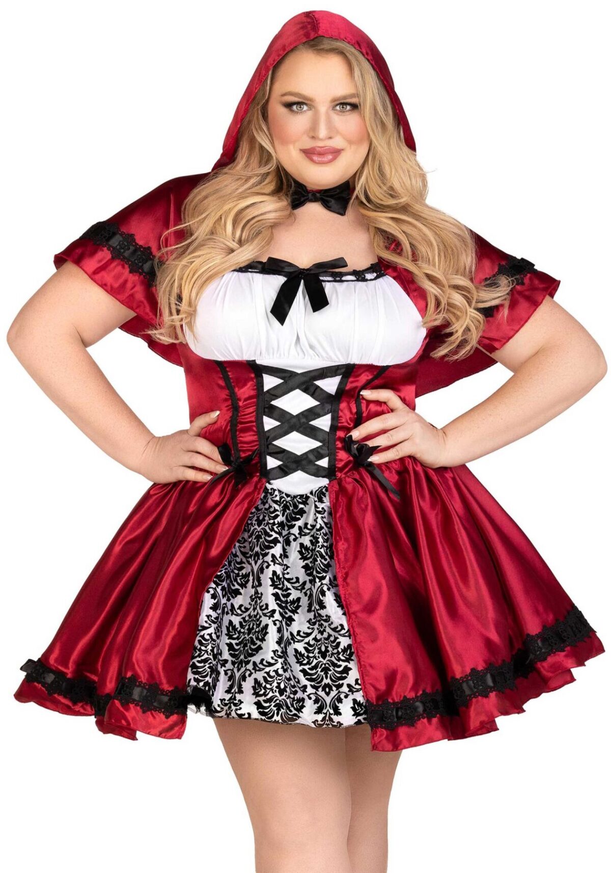 Еротичний костюм Червоної шапочки Leg Avenue Gothic Red Riding Hood 3X–4X, сукня, накидка - Зображення 7