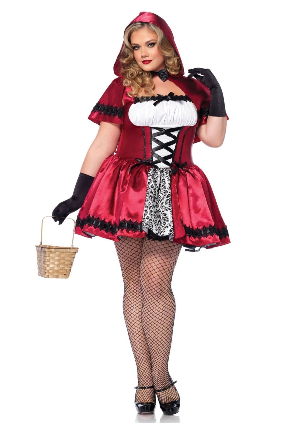 Еротичний костюм Червоної шапочки Leg Avenue Gothic Red Riding Hood 3X–4X, сукня, накидка - Зображення 6