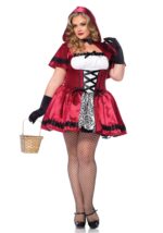 Еротичний костюм Червоної шапочки Leg Avenue Gothic Red Riding Hood 3X–4X, сукня, накидка - Зображення 6