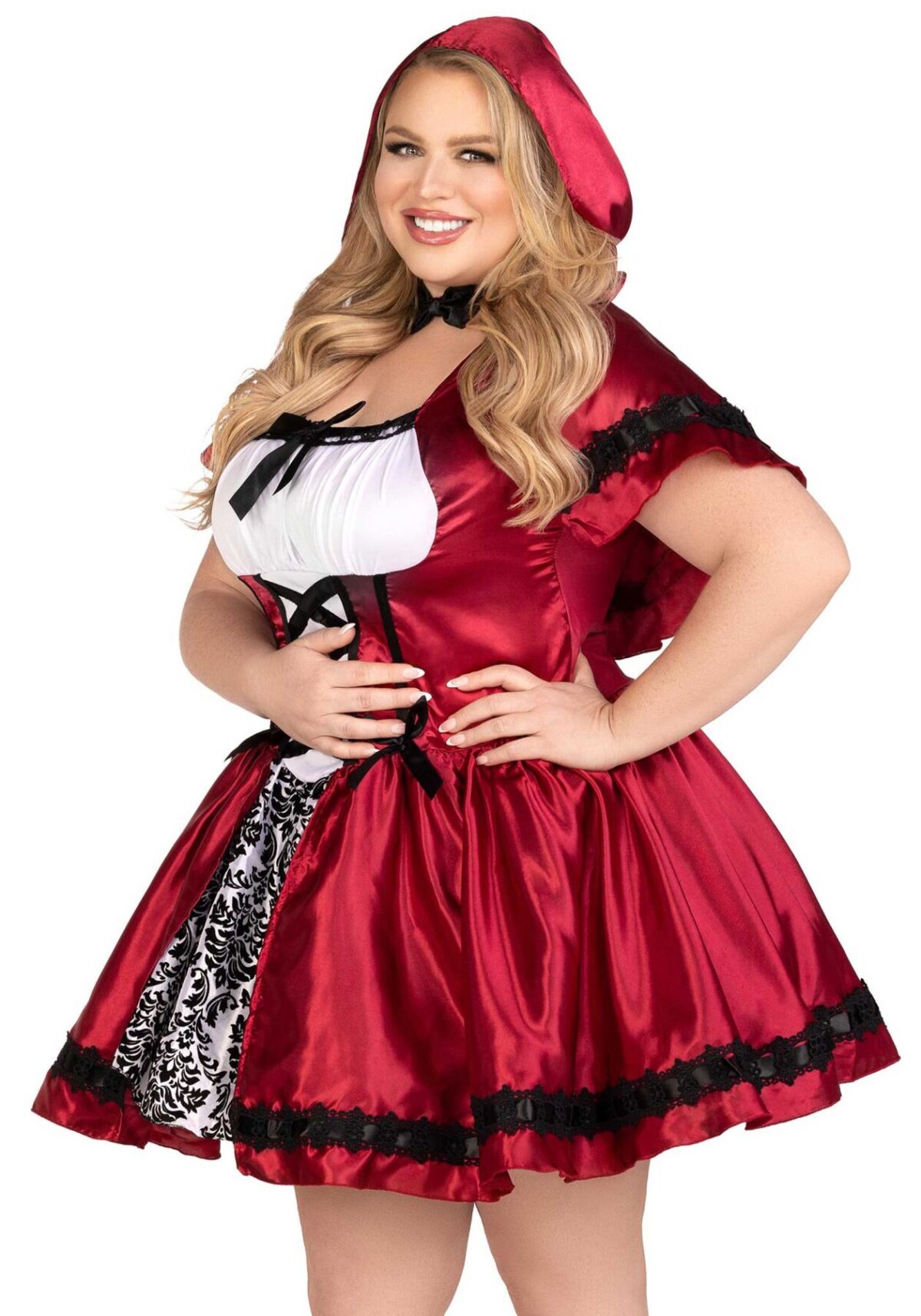Еротичний костюм Червоної шапочки Leg Avenue Gothic Red Riding Hood 3X–4X, сукня, накидка - Зображення 8