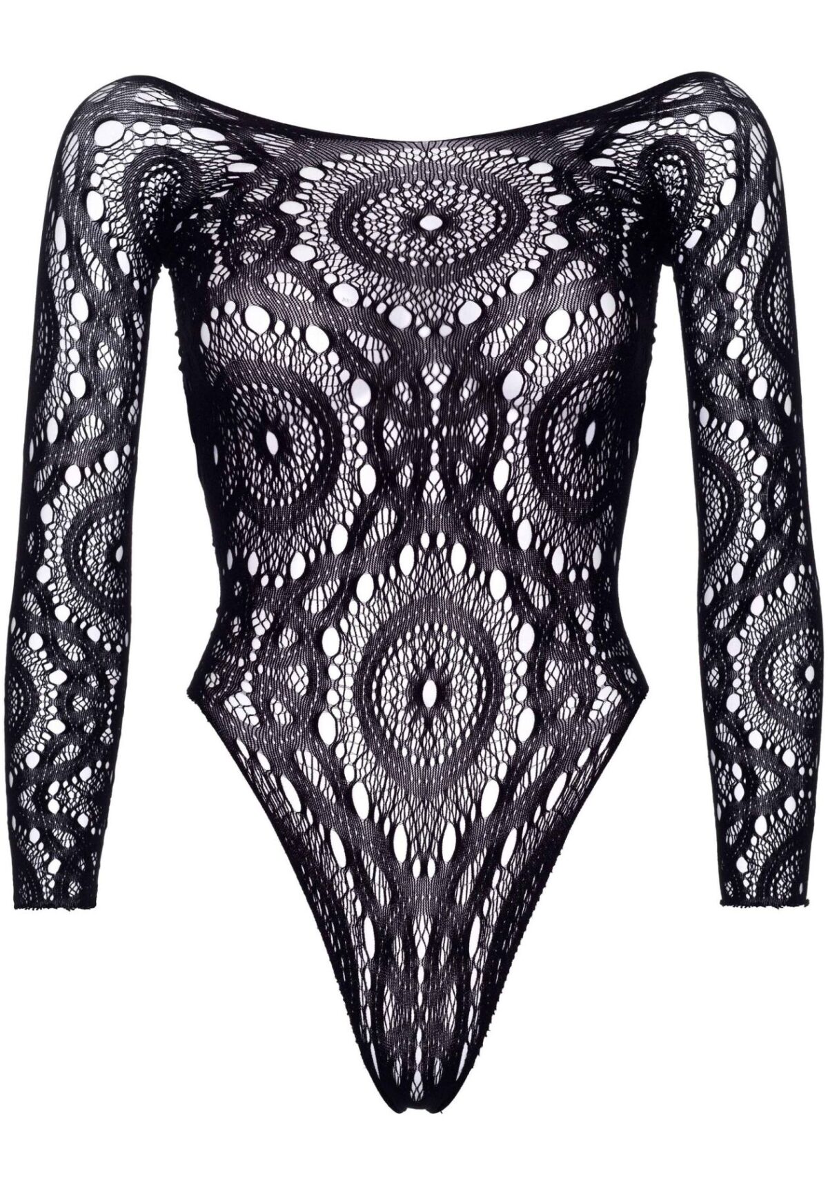 Еротичне боді-бодістокінг Leg Avenue Snap crotch thong back teddy Black M/L - Зображення 3