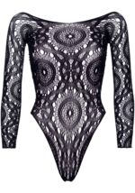 Еротичне боді-бодістокінг Leg Avenue Snap crotch thong back teddy Black M/L - Зображення 3
