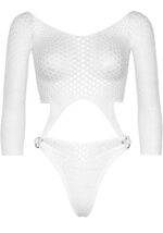 Еротичне боді Leg Avenue Top bodysuit with thong back White - Зображення 3