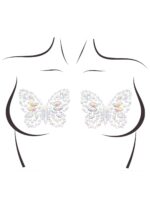 Пестис-метелики з кристалів Leg Avenue Chrysallis nipple sticker, наліпки, світяться у темряві