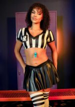 Костюм рефері Leg Avenue Time Out Referee XS, кроп-топ спідниця, свисток - Зображення 3