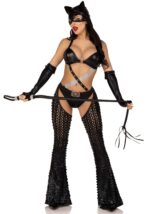 Еротичний костюм кішечки-пані Leg Avenue Mistress Kitty L, рукавички, комбінезон, маска - Зображення 4