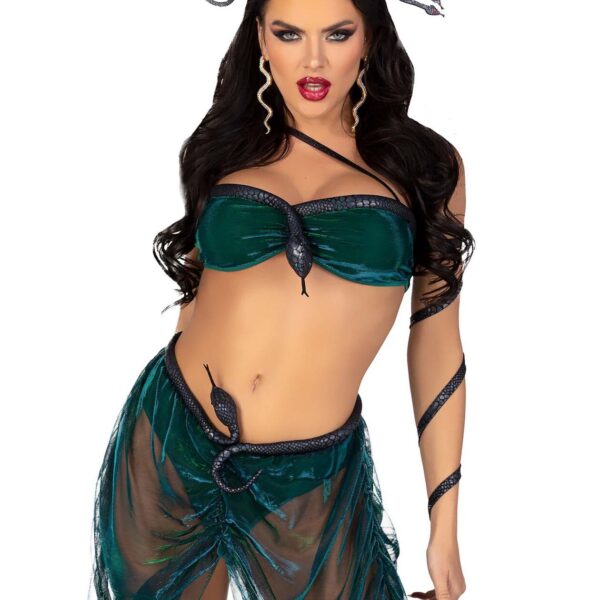 Еротичний костюм Медузи Горгони Leg Avenue Medusa Costume M, топ, спідниця, нарукавники, прикраси