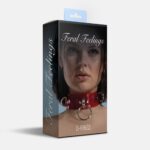 Нашийник для фіксації Feral Feelings - D-Rings Red Trasparent - Зображення 2