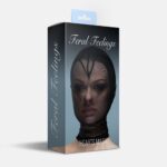 Маска серце сітка із повністю закритим обличчям Feral Feelings - Hearts Mask Black/Black - Зображення 2