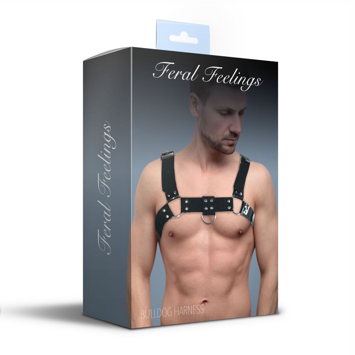 Чоловіча портупея на груди Feral Feelings - Bulldog Harness Black - Зображення 3