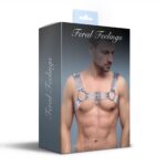 Чоловіча портупея на груди Feral Feelings - Bulldog Harness Trasparent - Зображення 3